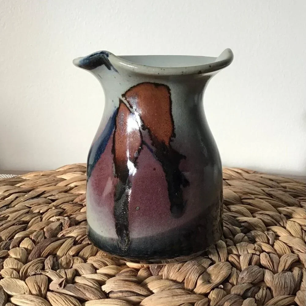 John Freimarck Pottery Jar Canister Vase Studio Art Abstract‎ Bohemian Signed